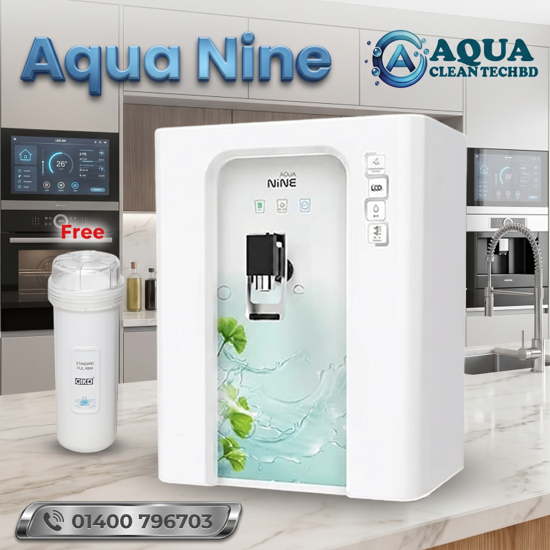 Aqua Nine (White) RO+H2AAA Filter With Copper+TDS,9-Stage.Capacity-100.GPD:12 Liter Images